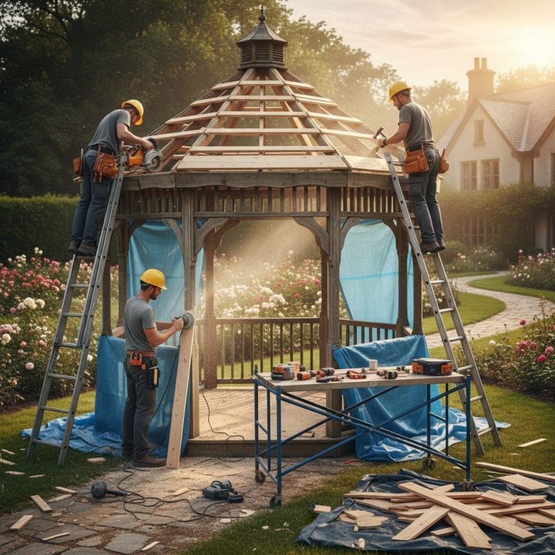 Weather Damage Repairs For Gazebos